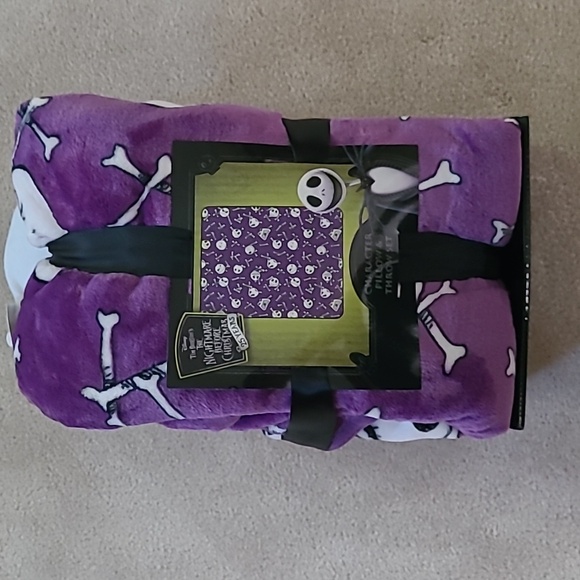 Jack Skellington fleece throw blanket - Picture 2 of 5